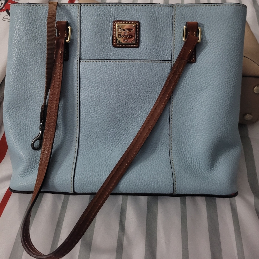 Pastel blue Dooney & Bourke tote bag